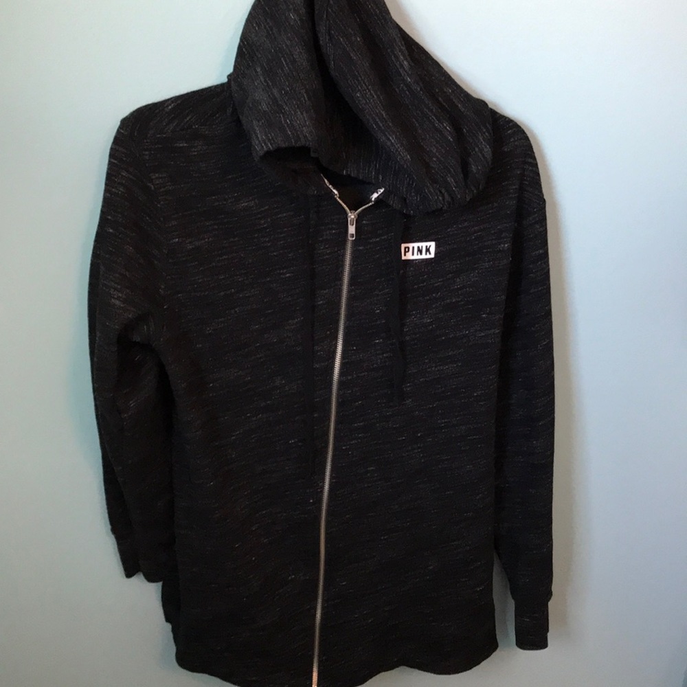 Victoria Secret Pink Oversized Zip Up Hoodie! Size Small